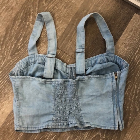 Denim Crop Top - Picture 3 of 3